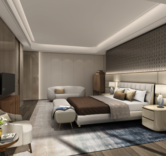 别墅客房，别墅主卧，别墅卧室，酒店客房，大床房，家居客房，豪华客房，豪华卧室